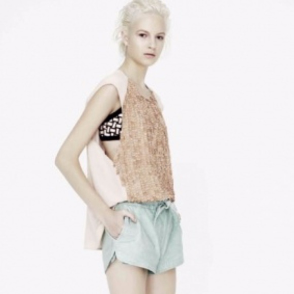 Manning Cartell Calico Scallop Top, NWT - Picture 3 of 8